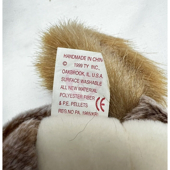 Ty Original Beanie Baby 1999 Chipper the Chipmunk MWMTs Plush In Storage Box - Picture 10 of 12